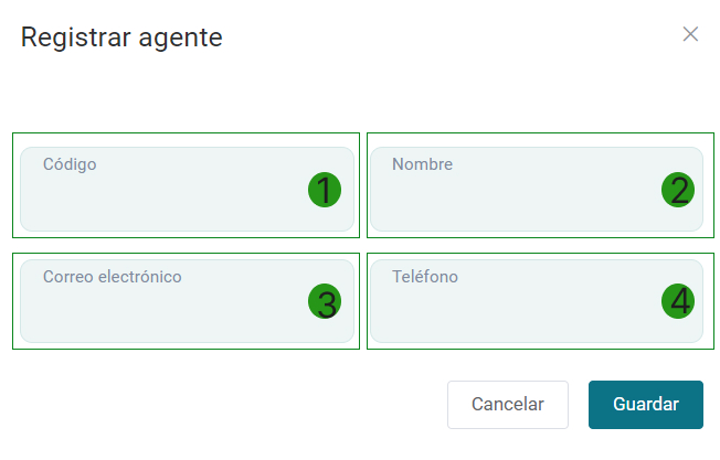 Formulario de Registro de Agente