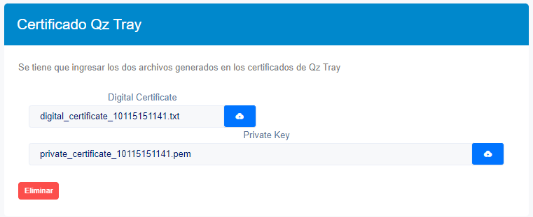 Configuración completada