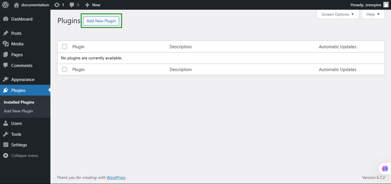 Añadir nuevo plugin