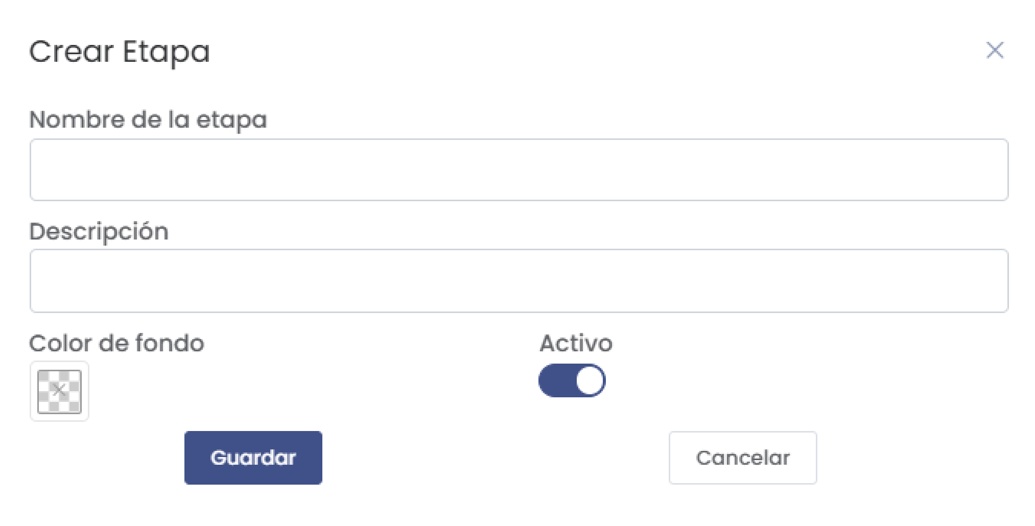Formulario Nueva Etapa