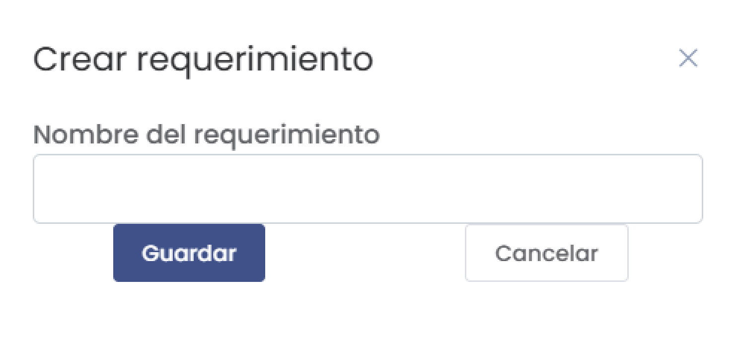 Formulario Crear Requerimiento