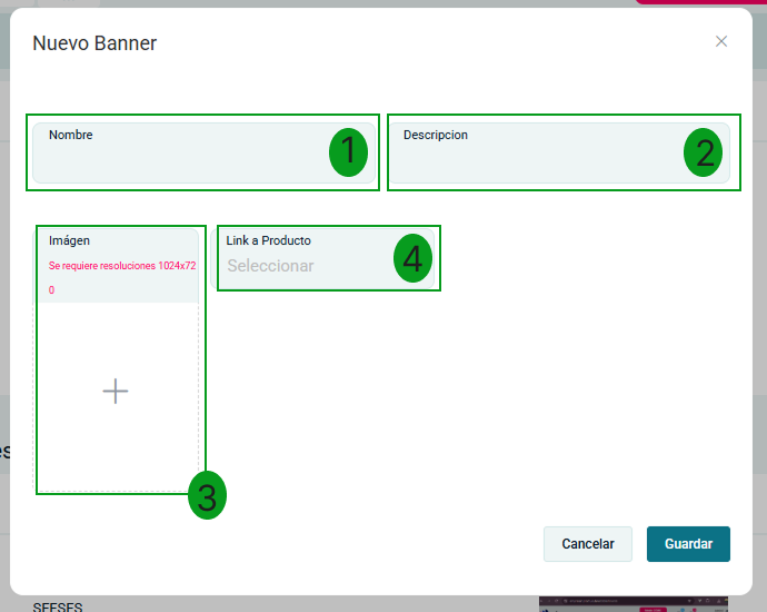 Formulario Nuevo Banner