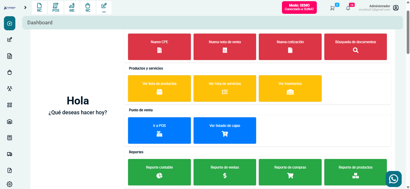 Corrección del error en el panel de bienvenida